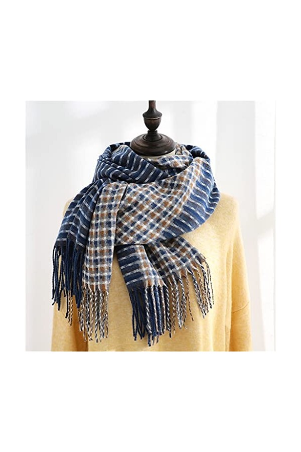 Tbkoly Écharpe châle à la Mode Écharpe Poncho, écharpe dhiver for Femme, écharpe châle for Femme, écharpe à Carreaux dhiver