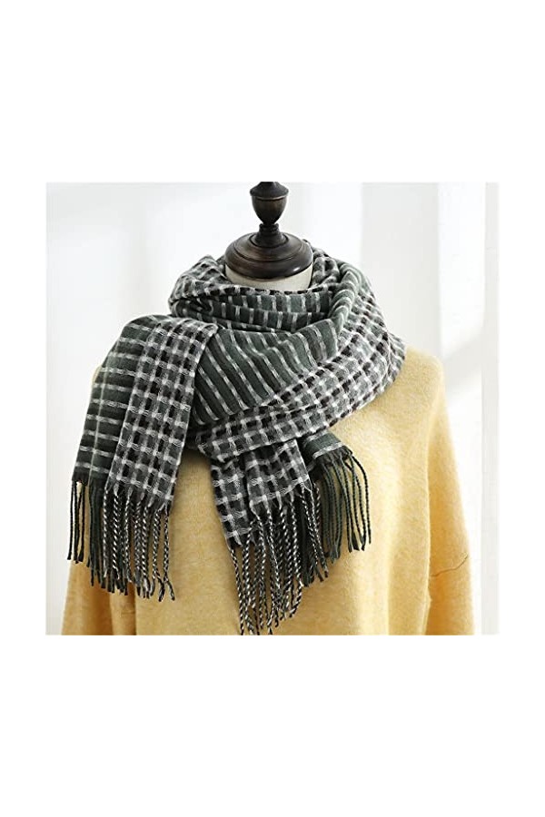 Tbkoly Écharpe châle à la Mode Écharpe Poncho, écharpe dhiver for Femme, écharpe châle for Femme, écharpe à Carreaux dhiver