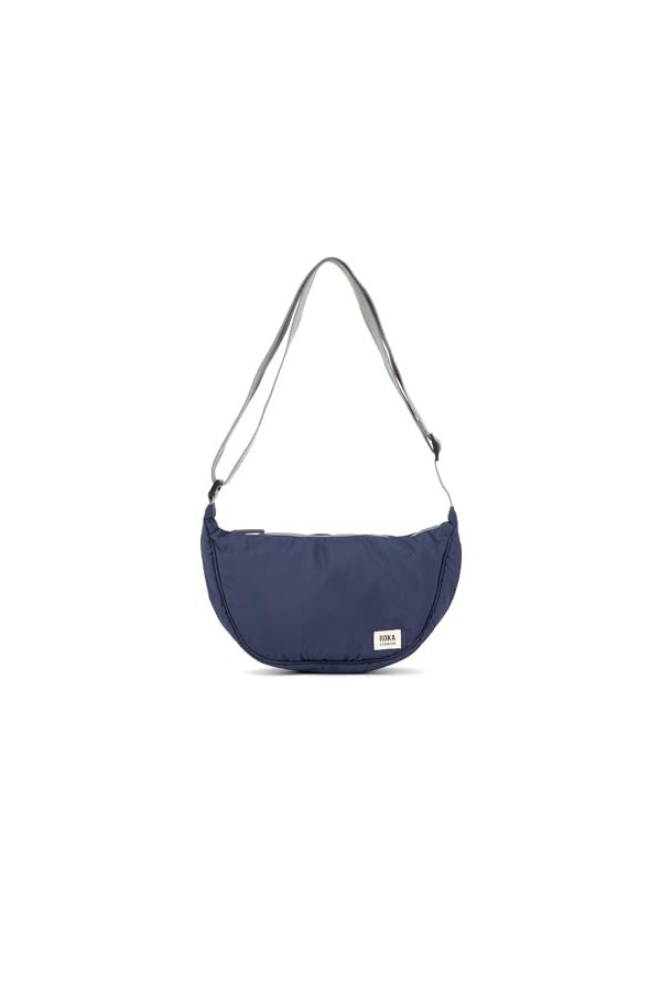 Roka London Farringdon Taslon Sac à bandoulière recyclé Indigo, indigo, One Size