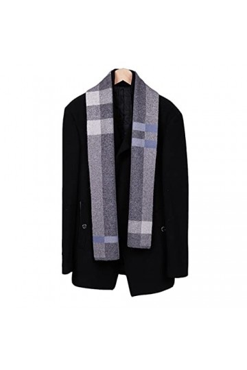 Foulard en Soie, Écharpe de Couverture dautomne dhiver Chaude et Chaude pour Femmes Écharpe en Laine à Carreaux épaisse et 