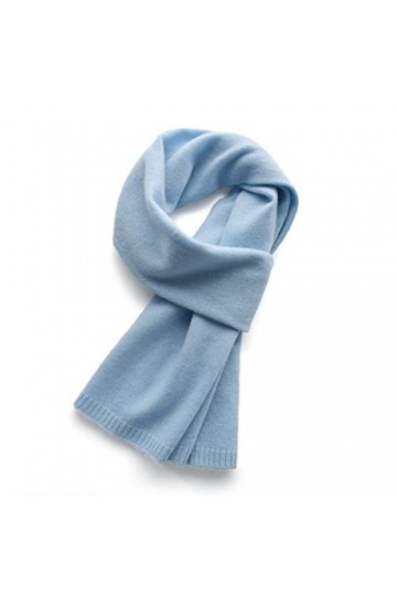 Écharpe en Soie, Écharpes de Couverture pour Femmes Écharpes en Cachemire Bleu Ciel Femme Écharpe dhiver Écharpe Tricotée en