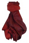 Pashmina & Silk Echarpe de Soie Vietnamienne Cham-Pa Ruby & Amber