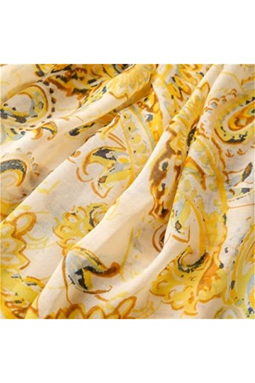 MIHOTA Châle ÉcharpeFloral Tassel Viscose Châle Écharpe Lady Wrap Pashmina Stole 180 * 90Cm Color : A, Size : 180cm*90cm 