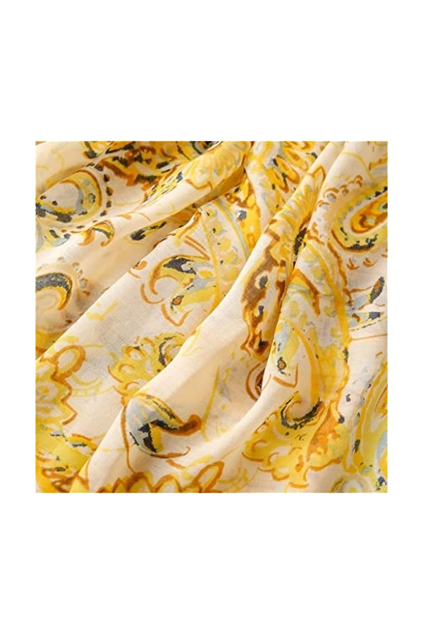 MIHOTA Châle ÉcharpeFloral Tassel Viscose Châle Écharpe Lady Wrap Pashmina Stole 180 * 90Cm Color : A, Size : 180cm*90cm 