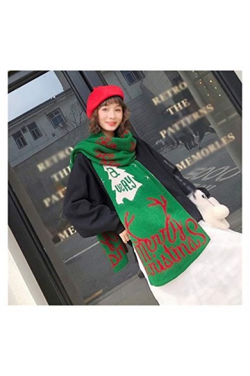 Foulards Echarpes Foulards Echarpes Femme Hommes Renne Flocon Neige Echarpe Beau Noël Echarpes Chaud épais Châle Wrap Cadeaux