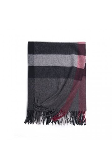 Foulard en Soie, Écharpes de Couverture pour Femmes Écharpe Surdimensionnée dhiver Châle en Laine Épais Chaud Wrap Couvertur
