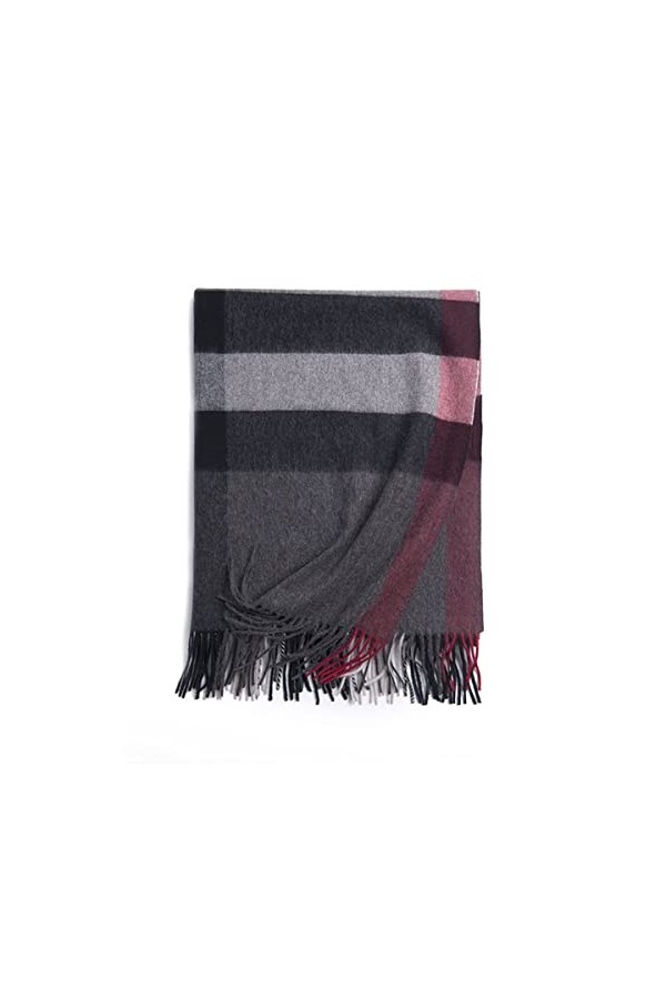 Foulard en Soie, Écharpes de Couverture pour Femmes Écharpe Surdimensionnée dhiver Châle en Laine Épais Chaud Wrap Couvertur