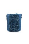 MiTASCH Jolie Sac à main pour femme en cuir véritable Bleu, bleu, 22,5x25x5cm