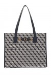 GUESS Izzy Girlfriend Tote Bag Navy Logo
