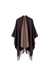GDYX Écharpe Style Ethnique Bordeaux Châle Brodé 100% Velours Soie Perlé à la Main Châle Pashmina Écharpe Paon Écharpe Taille
