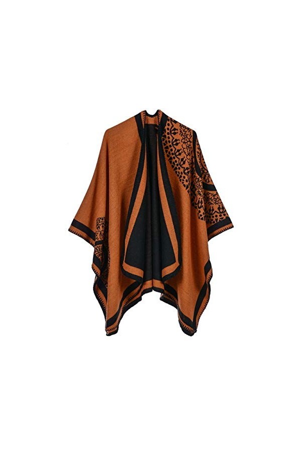 GDYX Écharpe Style Ethnique Bordeaux Châle Brodé 100% Velours Soie Perlé à la Main Châle Pashmina Écharpe Paon Écharpe Taille