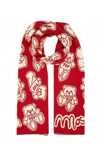 MOSCHINO femme Teddy bear �charpe red
