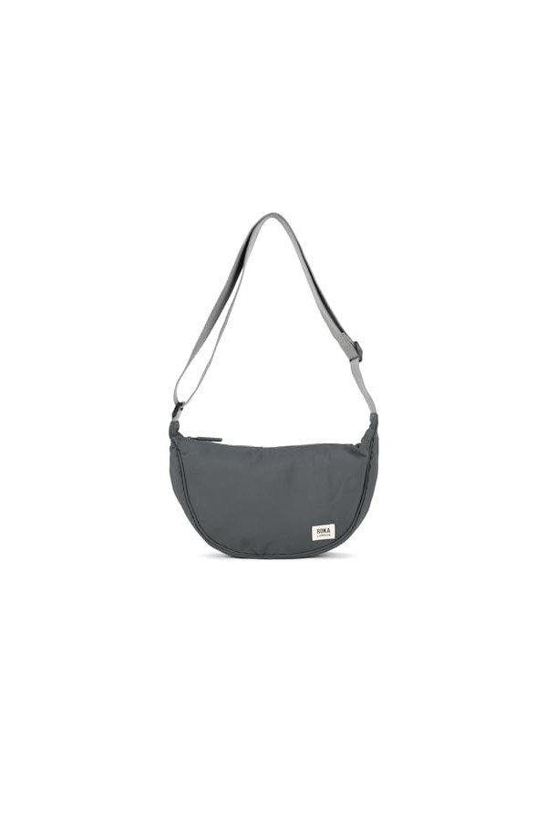 Roka London Farringdon Taslon Sac à bandoulière recyclé Anthracite, charbon, One Size