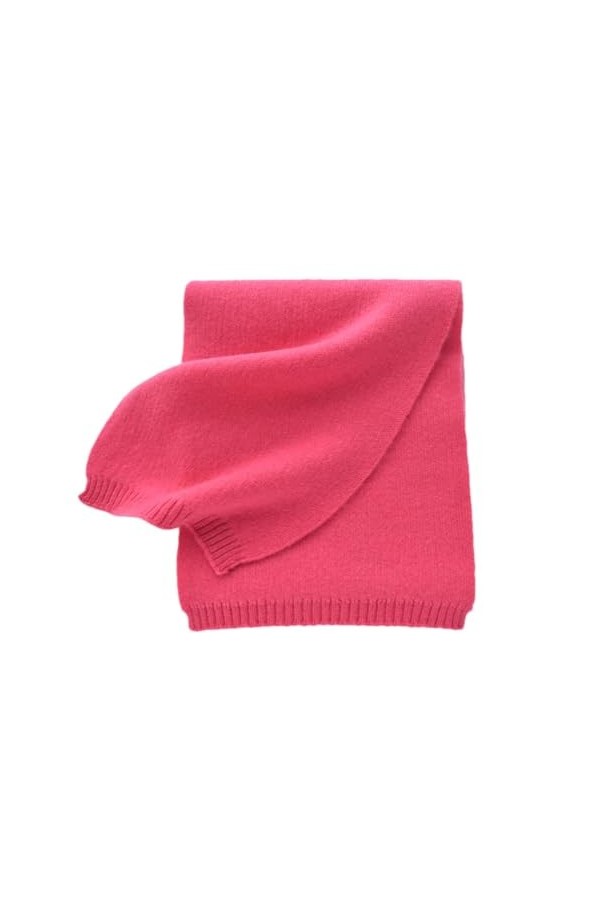 Hdhdeueh Écharpe en laine cachemire chaude tricotée pour femme - Écharpes courtes et étroites - Cadeaux danniversaire de lux