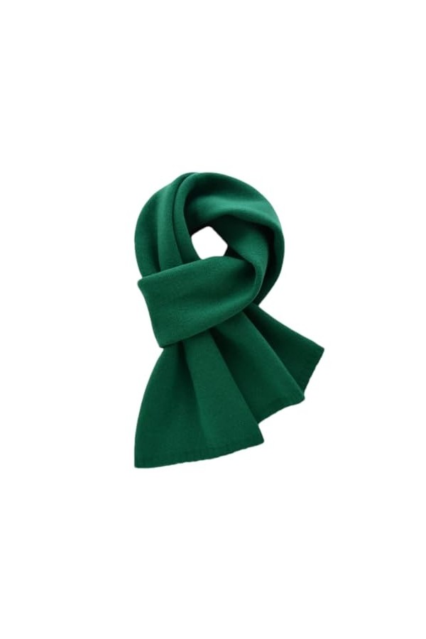 Hdhdeueh Écharpe en laine de couleur unie pour femme - Unisexe - Chaud - Cadeau de Noël, Crimson, taille unique