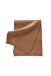 Hdhdeueh Écharpe tricotée en laine cachemire de couleur unie pour femme, caramel, taille unique