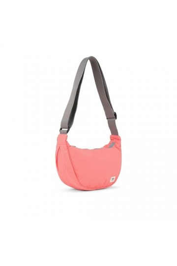 Roka London Farringdon Taslon Sac à bandoulière recyclé Corail, corail, One Size