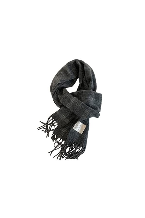 Écharpe de Noël Écharpe en Pure Laine Automne Hiver Chaud Écharpes en Cachemire Plaid Long Glands Wrap Châle Dames Écharpes C