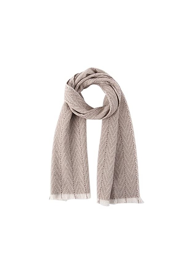 Tricot Écharpe,Longue Souple Cachemire Foulard Autum Et Hiver Gardez Votre Cou Au Chaud Pour Unisex Hiver Chaud-marron-30~185