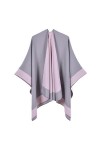 Disimlarl Cape pashmina en laine pour femme, kaki, taille unique