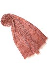 LORENZO CANA - Pashmina - Imprimé Cachemire - Femme rouge