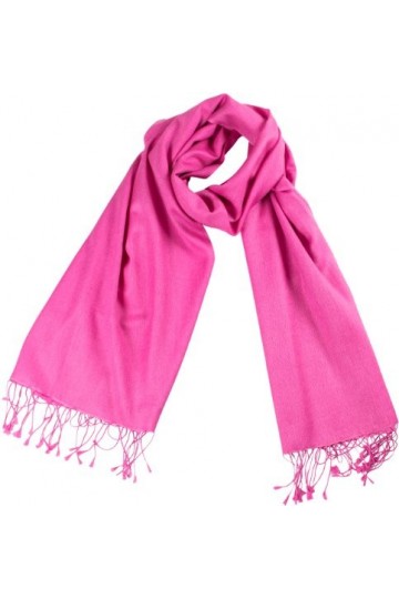 Shirin Sehan Écharpe pashmina, 70 % cachemire, 30 % soie Azalée - Bleu - Small