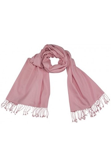 Shirin Sehan Pashmina de, 70% cachemire, 30% Soie Écharpe/Boléro, Crystal Rose - Rose - S