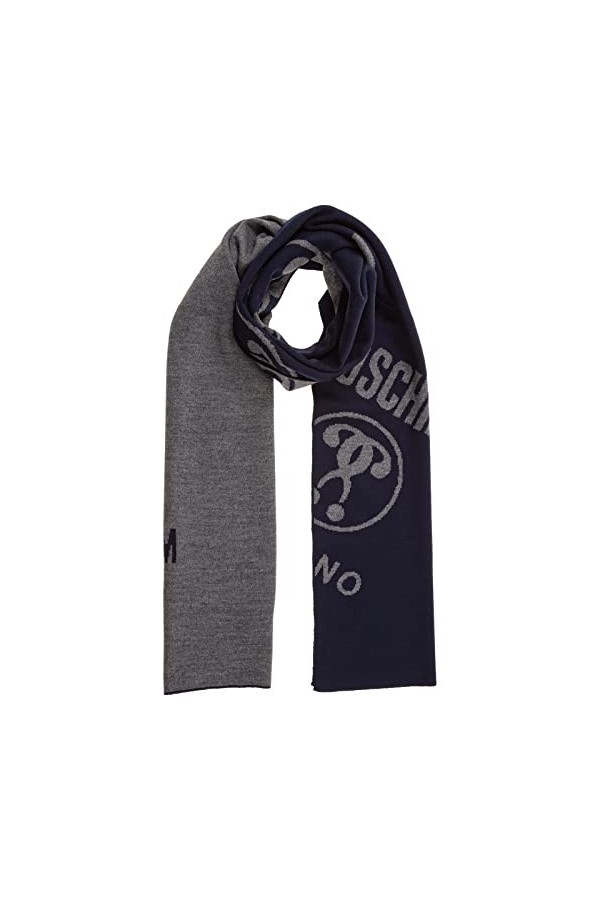 MOSCHINO femme Double question mark écharpe blu