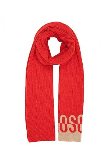 MOSCHINO femme �charpe red - beige