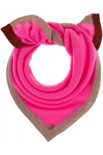 FRAAS Echarpe en cachemire mélangé - 60 x 60 cm - Foulard nicki en couleurs néon pour femmes - Chauffant et doux pour la peau