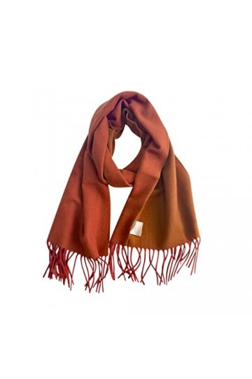 Écharpe de Noël Pure Laine Hiver Chaud Écharpe Femmes Écharpes Écharpes Décontractées Cachemire Gland Long Wrap Châle Dames É