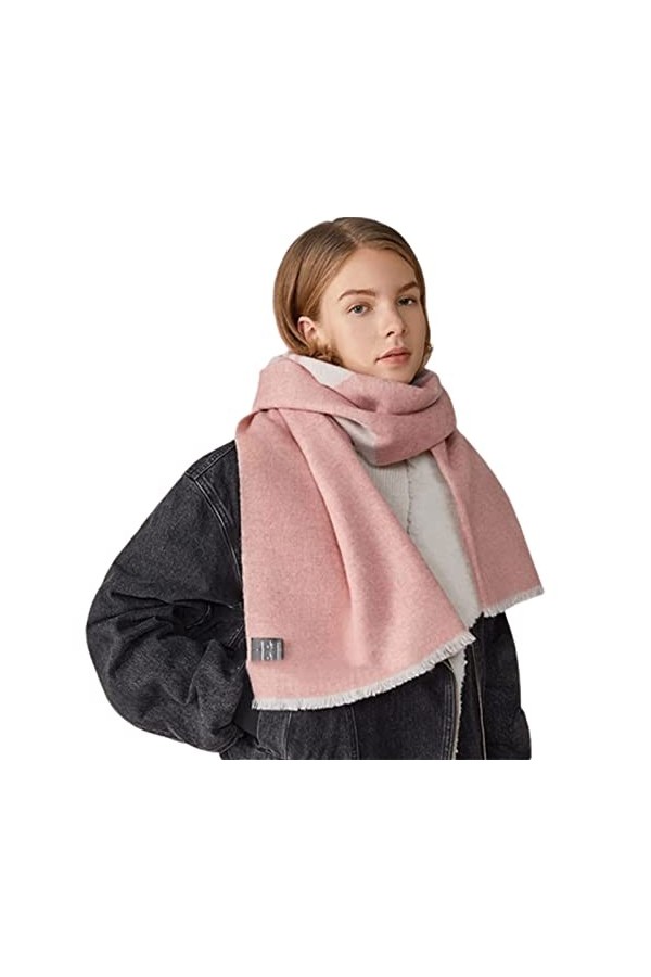 ABGRC Écharpe Écharpe à Pampilles en Cachemire, écharpes de Couverture Chaudes épaissies, enveloppes de châles en Laine, châl