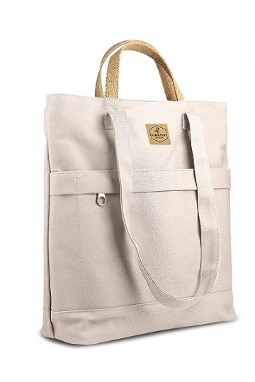 Kuratist DEERN Sac à dos 2 en 1 pour femme - Volume 14 l et compartiment pour ordinateur portable 13,3" - En toile et cuir de