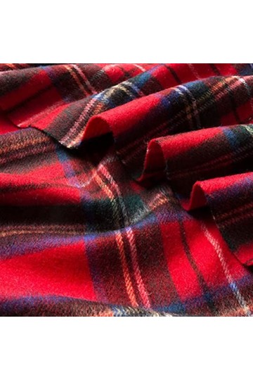 Foulard en Soie, Écharpes de Couverture pour Femmes Dames Mode Gland Vérifié Couleur Pure Wrap Hiver Plaid Doux Chaud Tartan 