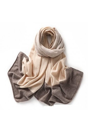 RFEGEF Foulard Femme,Dames Écharpes Et Châles Beige Couture Couleur Rétro Mode Cachemire Longues Et Douces Écharpes dhiver G