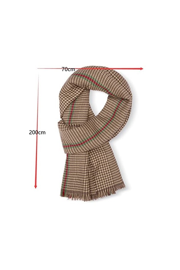 RILOOP Écharpe Châle Écharpe Pure Laine Épaissir Longue Automne Et Hiver Écharpe Chaud Châle Double Usage Écharpes Wraps