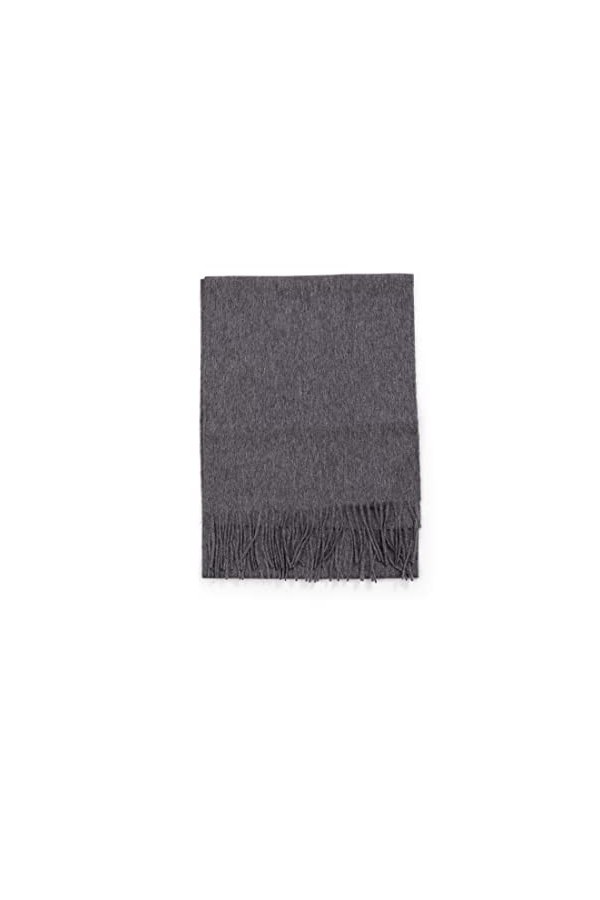 CASH-MERE.CH Écharpe Pashmina | Foulard | Châle 100% Cachemire Rouge/Rouge, Unisex, 30cm x 164cm + 8cm x 2 seffilocher 