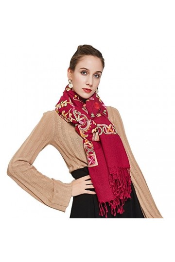 DANA XU - Pashmina - Femme - Rouge - Large