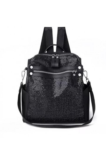 Vixelle Sac à dos à paillettes pour femme et fille - Sac à dos polyvalent en polyester - Bretelles réglables - Sac élégant po