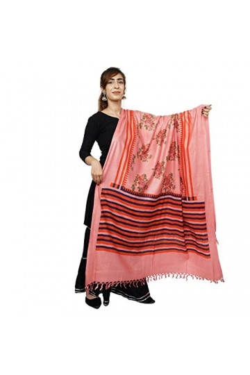 Handicraft Bazarr Étoles pashmina pour femme - Châle floral traditionnel et élégant - 122 x 213 cm - Longue écharpe de mariée