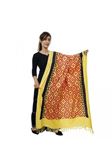 Handicraft Bazarr Châles de fête en cachemire pashmina en coton doux et soie pour femme pour toutes les saisons 213 x 122 cm