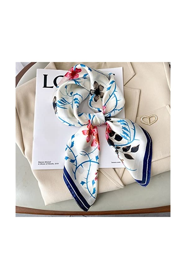 Yalych Foulard en Soie Lovely Floral on Tree Chain Châles et Wraps Pashmina Stole 2022 Accessoires pour vêtements