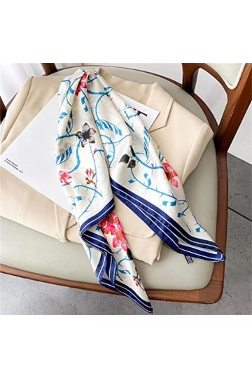 Yalych Foulard en Soie Lovely Floral on Tree Chain Châles et Wraps Pashmina Stole 2022 Accessoires pour vêtements