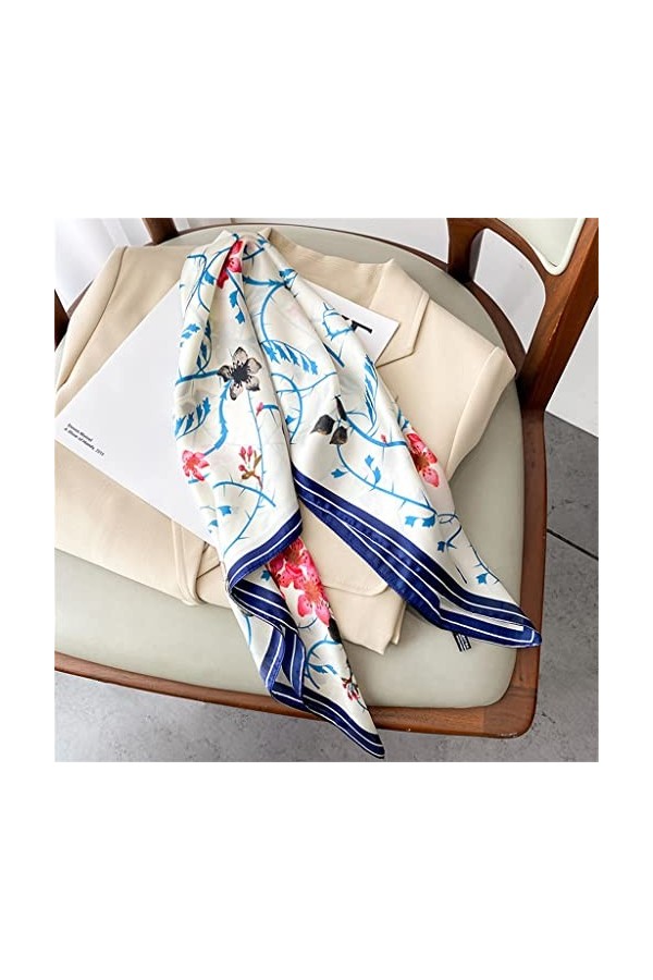 Yalych Foulard en Soie Lovely Floral on Tree Chain Châles et Wraps Pashmina Stole 2022 Accessoires pour vêtements