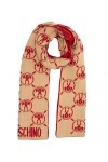 MOSCHINO femme Double question mark écharpe brown