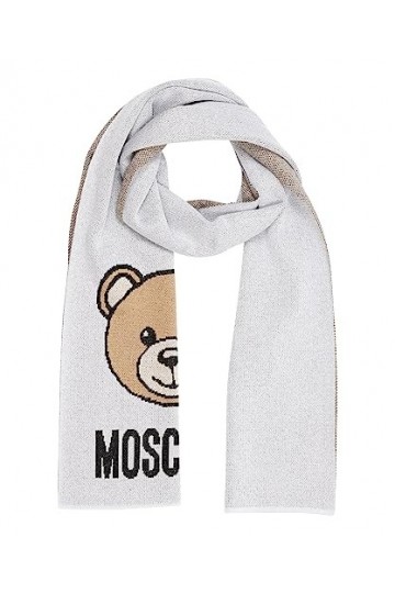 MOSCHINO femme Teddy bear �charpe grey