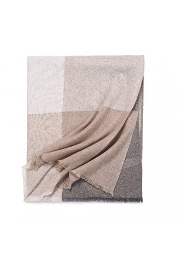 Foulard en Soie, Couverture pour Femmes et Hommes Mode Chaud Tartan Spell Couleur Couverture Écharpe Plaid Wrap Châle Doux Ch