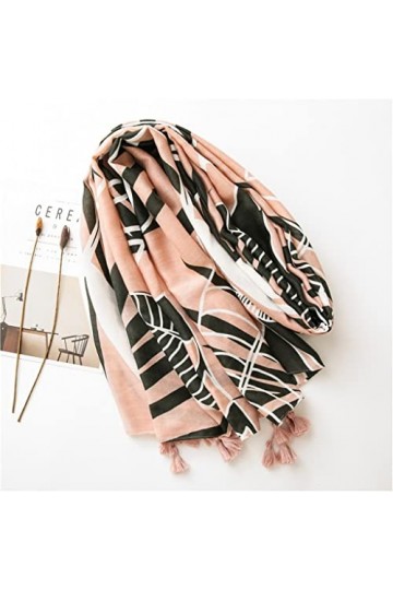 Kigauru Écharpe Écharpe Châle Viscose Gland Floral Tête Wraps Pashmina Étole 180 * 100Cm Color : A, Size : 180cm*100cm 