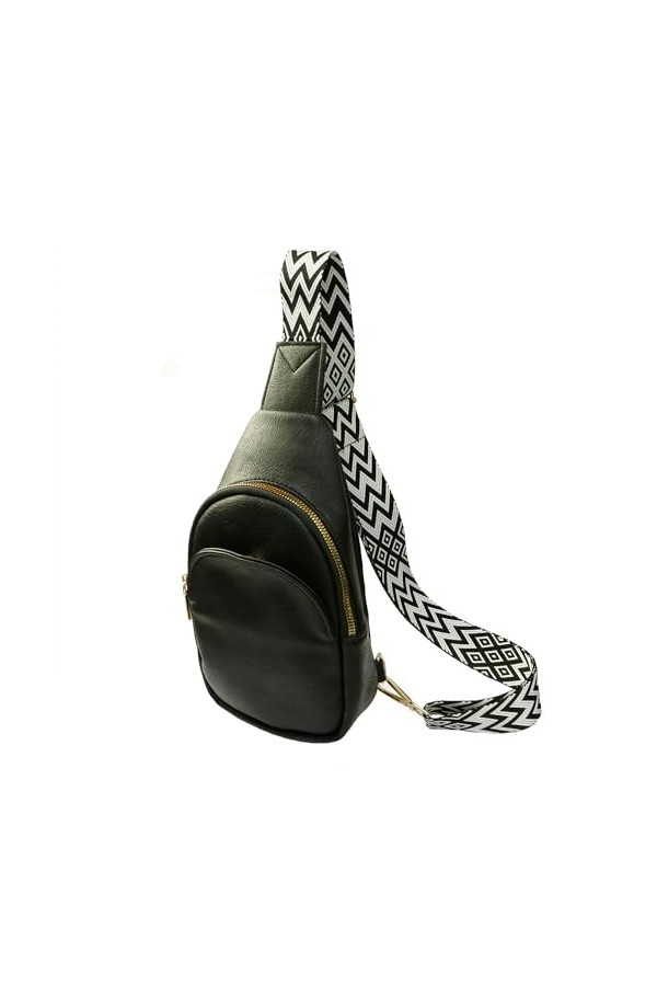 Vpoofree Sac à bandoulière pour femme avec sangle de guitare, petit sac à main bohème en cuir synthétique pour femme, voyage,