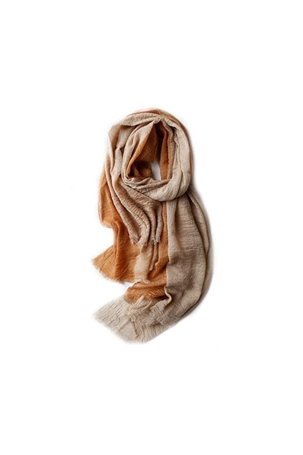 Foulard en soie, écharpe de couverture pour lhiver super doux solide couleur classique chaud long châle en cachemire grande 
